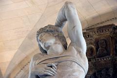 Paris Louvre Sculpture 1513-15 Michelangelo The Dying Slave Close Up